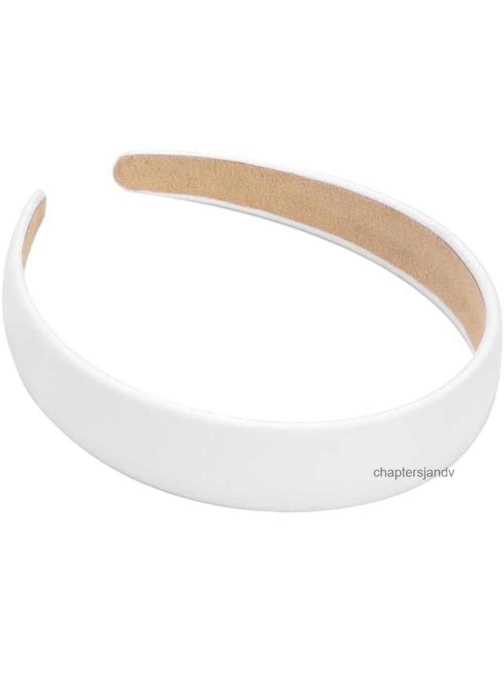 1 Inch Wide PU Leather Headband Padded Non-Slip Hair Band for Women